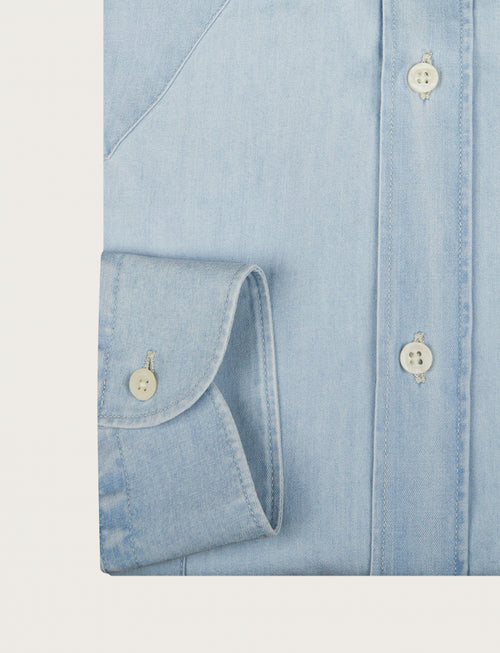Camicia in denim con tasche