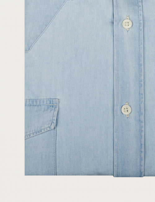 Camicia in denim con tasche