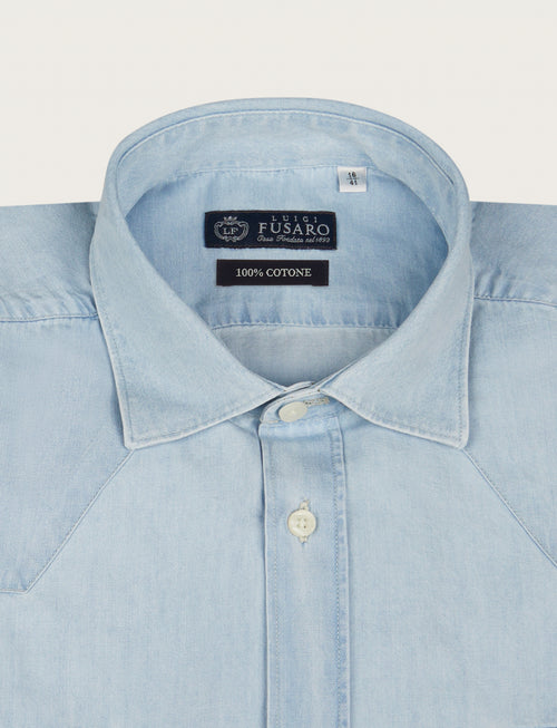 Camicia in denim con tasche