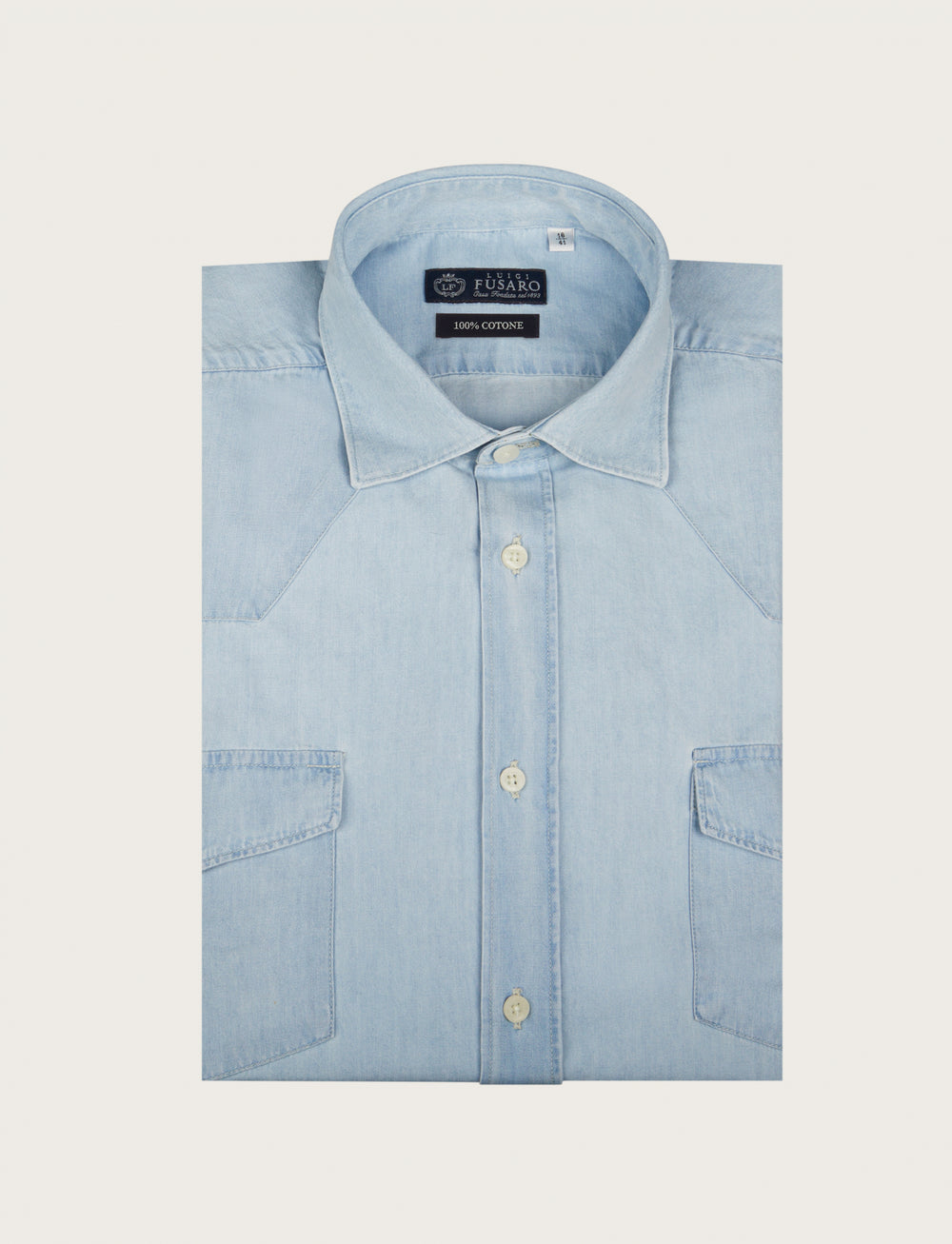 Camicia in denim con tasche