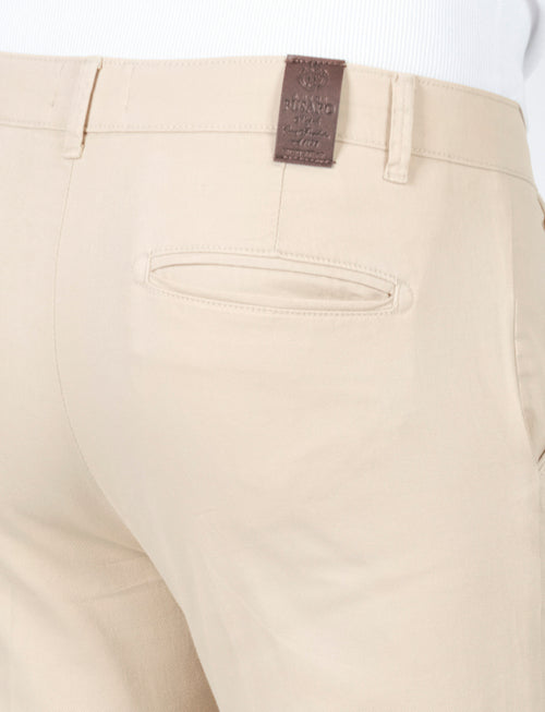 Pantaloni in dobby di cotone