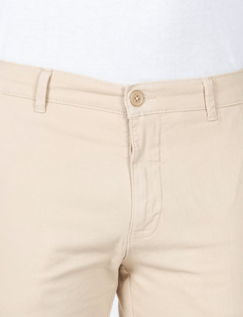 Pantaloni in dobby di cotone