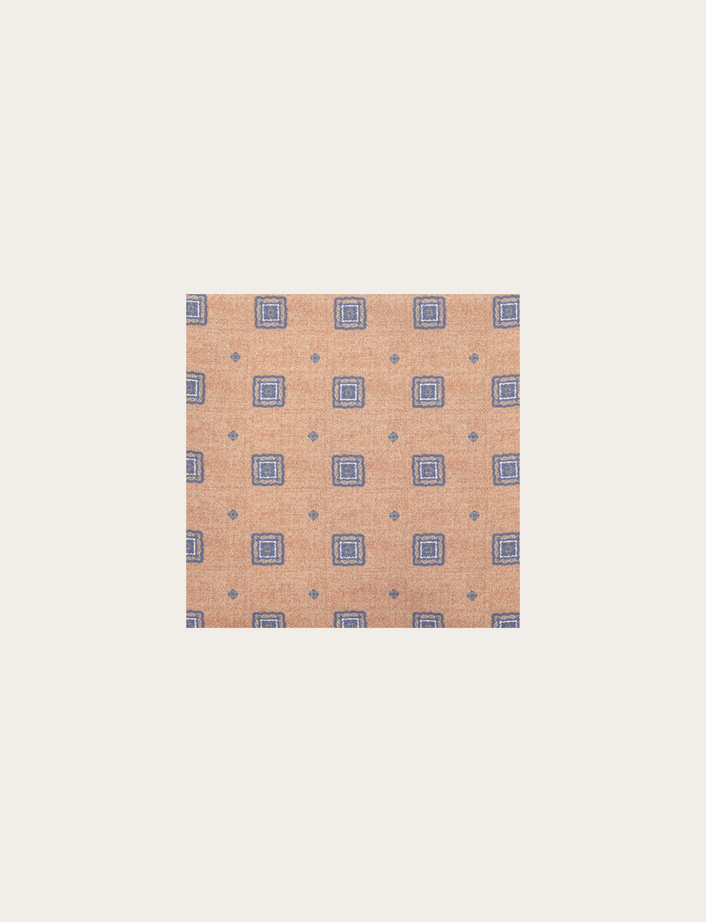 Mud silk clutch bag with blue geometric pattern 