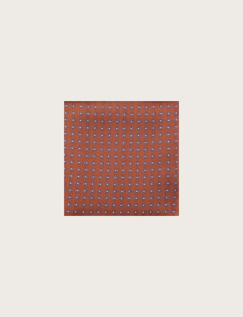Geometric pattern silk clutch bag 