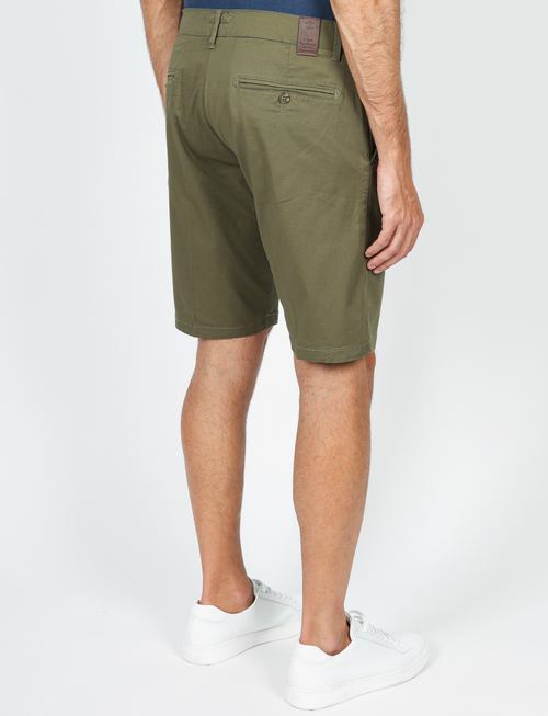 Cotton twill Bermuda shorts 