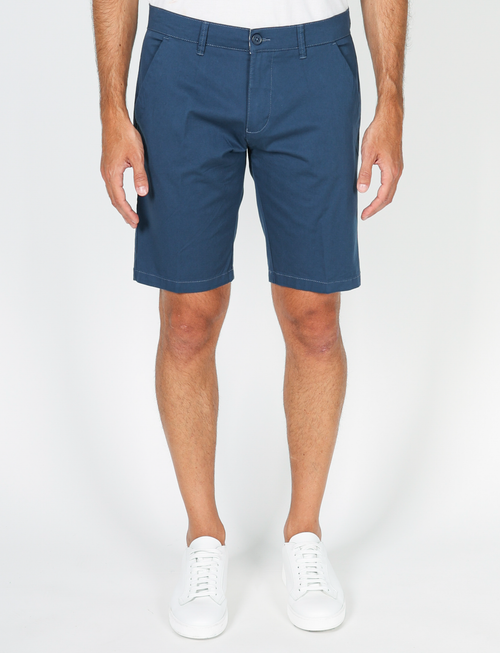 Cotton twill Bermuda shorts 