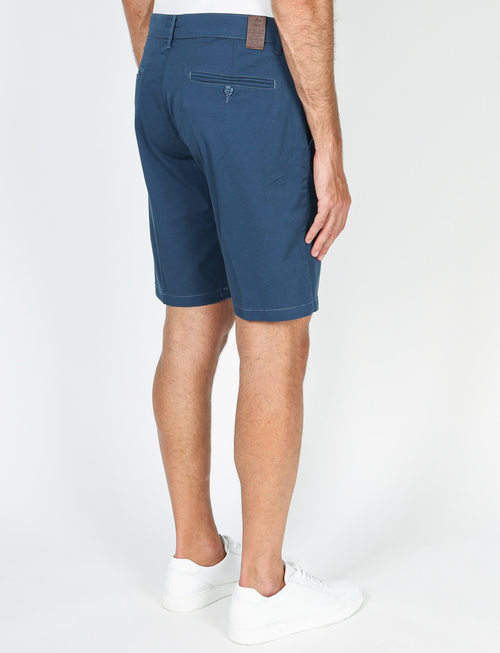 Cotton twill Bermuda shorts 