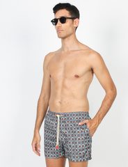 Hexagon geometric pattern swimsuit 