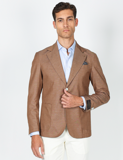 Giacca in lana, lino e cotone Vitale Barberis Canonico