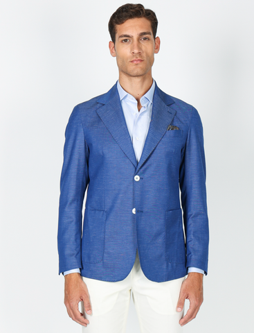 Giacca in lana, lino e cotone Vitale Barberis Canonico