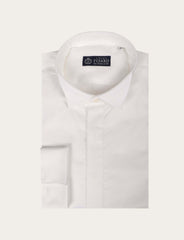Camicia bianca da cerimonia con colletto diplomatico