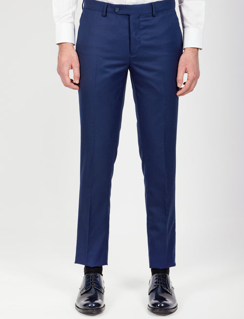 Pantaloni classici in lana |Colore:Bluette