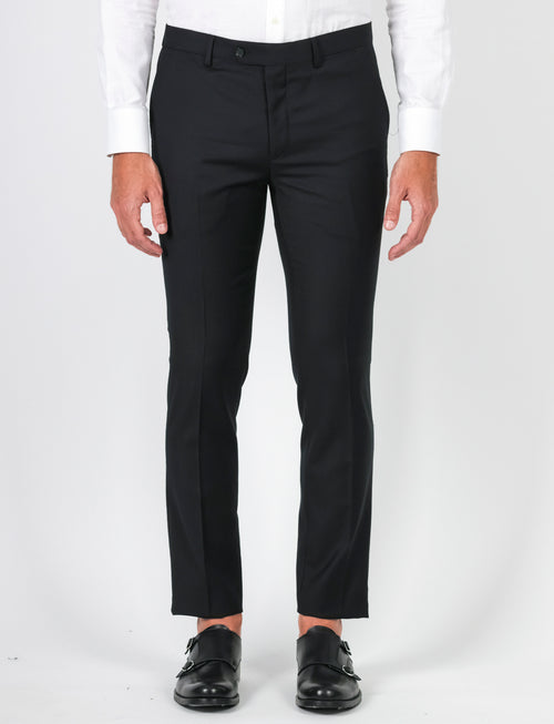 Pantaloni classici in lana |Colore:Nero
