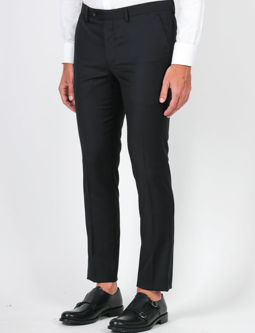 Pantaloni classici in lana |Colore:Nero