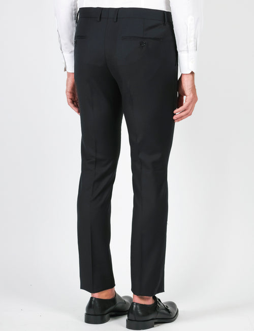 Pantaloni classici in lana |Colore:Nero