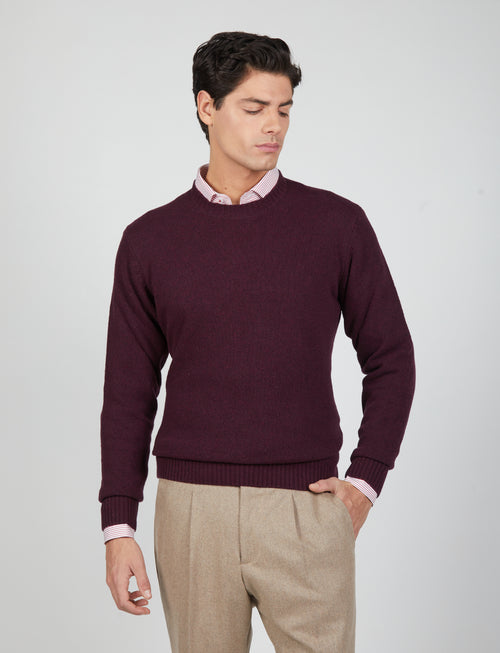 Maglia girocollo in lambswool