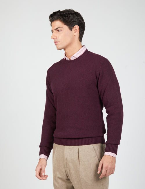 Maglia girocollo in lambswool