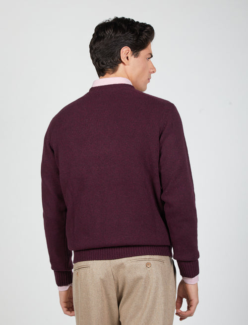 Maglia girocollo in lambswool