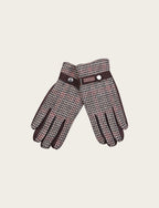 Guanti in pied de poule |Colore:Cammello
