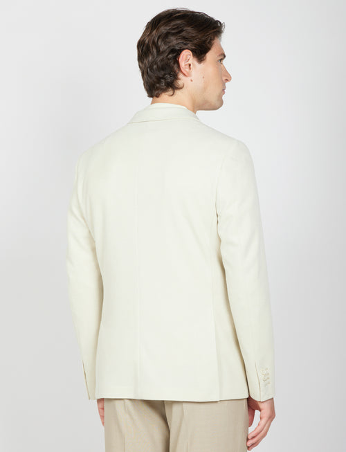 Solid color dobby knit jacket 