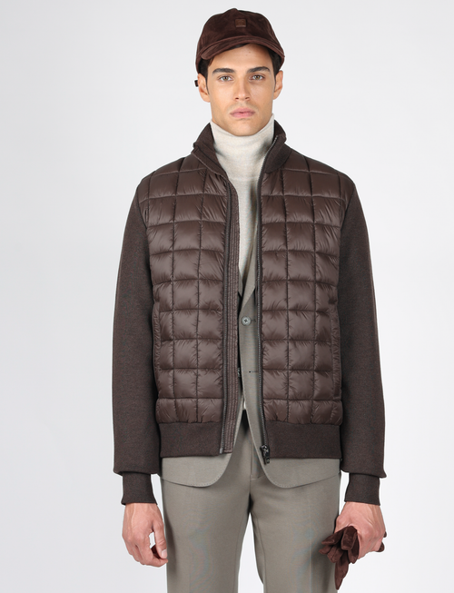 Maglia trapuntata imbottita a giubbino