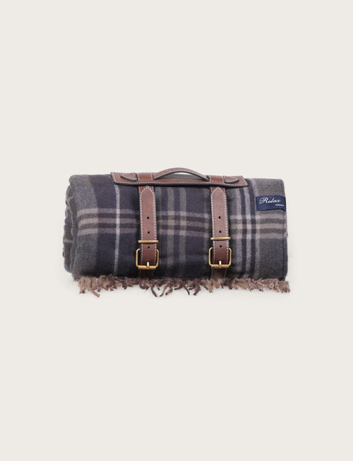Plaid scozzese con fodera morbida