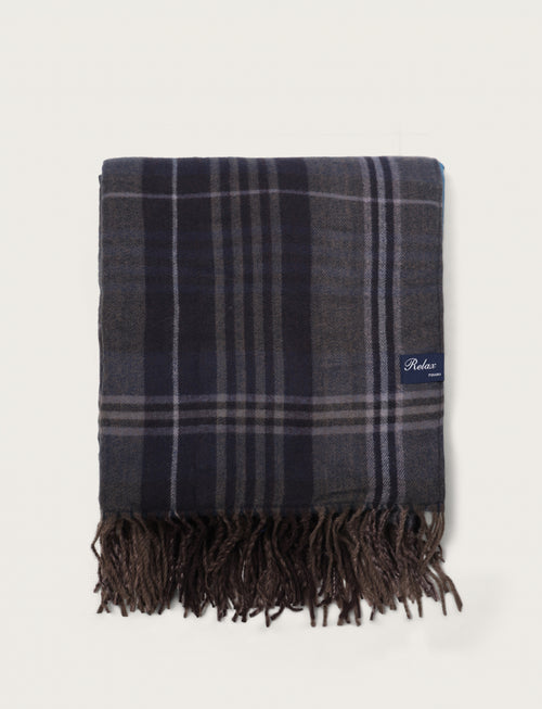 Plaid scozzese con fodera morbida