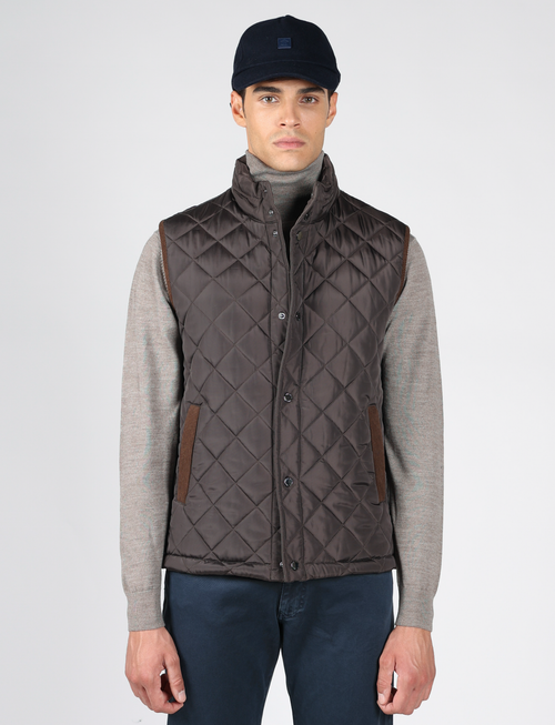 Gilet imbottito trapuntato con tasche