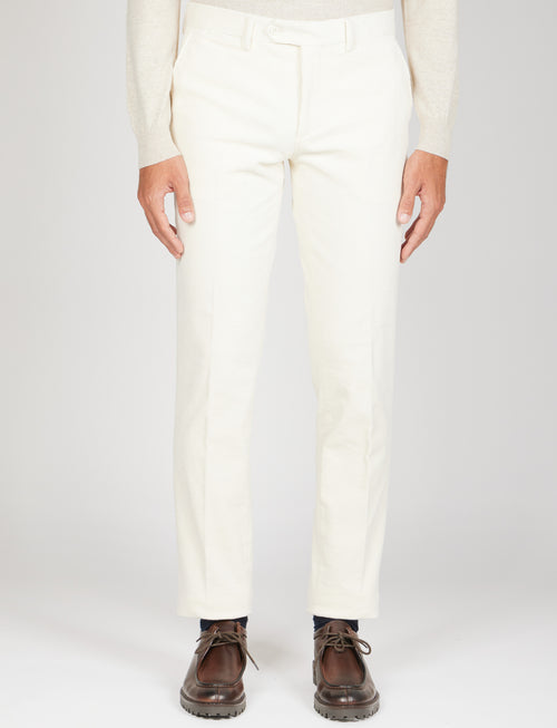 Pantaloni in velluto a coste |Colore:Panna