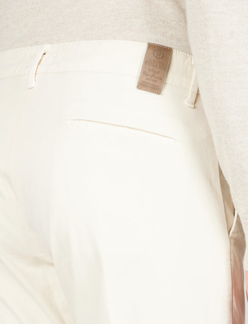 Pantaloni in twill di cotone