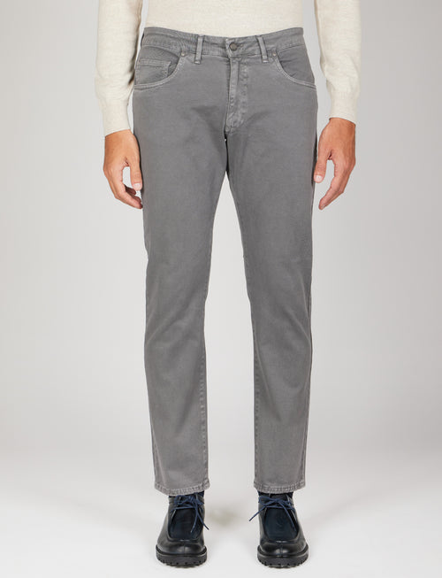 Pantaloni cinque tasche in twill