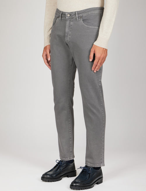 Pantaloni cinque tasche in twill