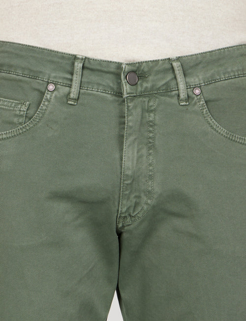 Pantaloni cinque tasche in twill