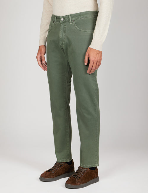 Pantaloni cinque tasche in twill