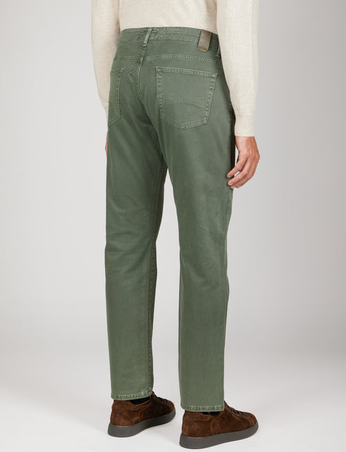 Pantaloni cinque tasche in twill