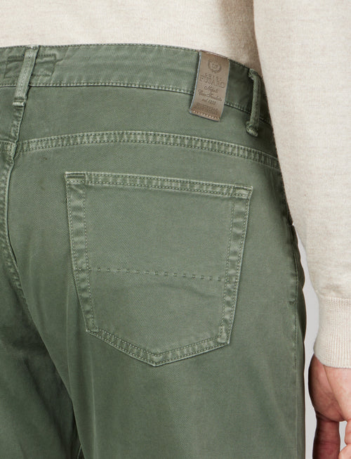 Pantaloni cinque tasche in twill