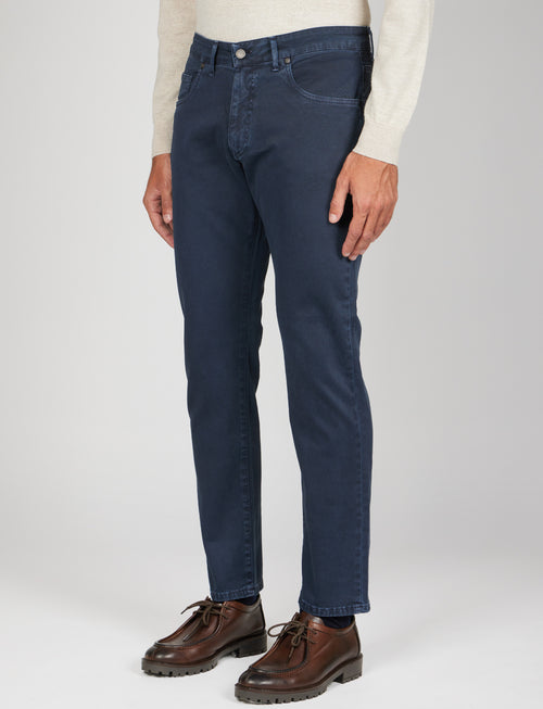 Pantaloni cinque tasche in twill