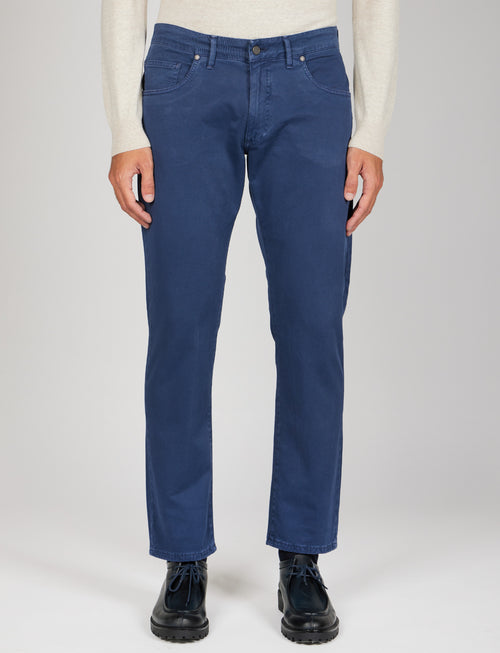 Pantaloni cinque tasche in twill Luigi Fusaro