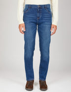 Jeans cinque tasche in denim |Colore:Lavaggio scuro