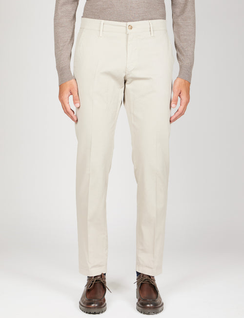 Pantaloni in cotone piqué|Colore:Sabbia