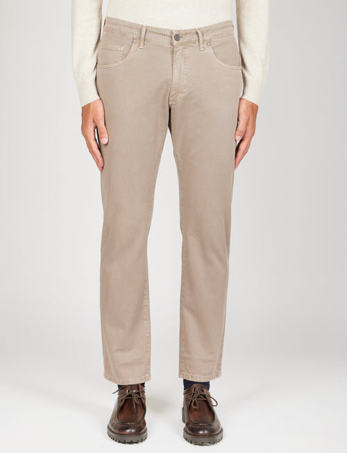 Pantaloni cinque tasche in twill