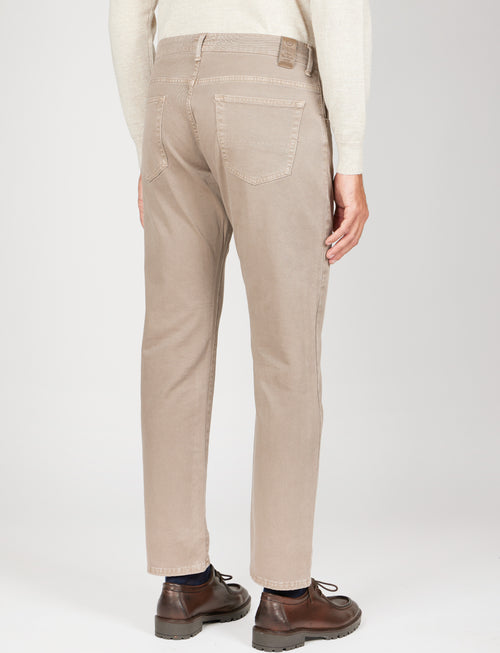 Pantaloni cinque tasche in twill