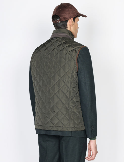 Gilet imbottito trapuntato con tasche