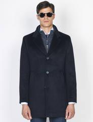 Cappottino con pettorina removibile in lana misto