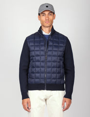 Maglia trapuntata imbottita a giubbino