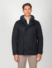 Giubbino doppiopetto in maglia imbottita