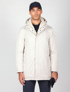 Parka imbottito con pettorina e cappuccio