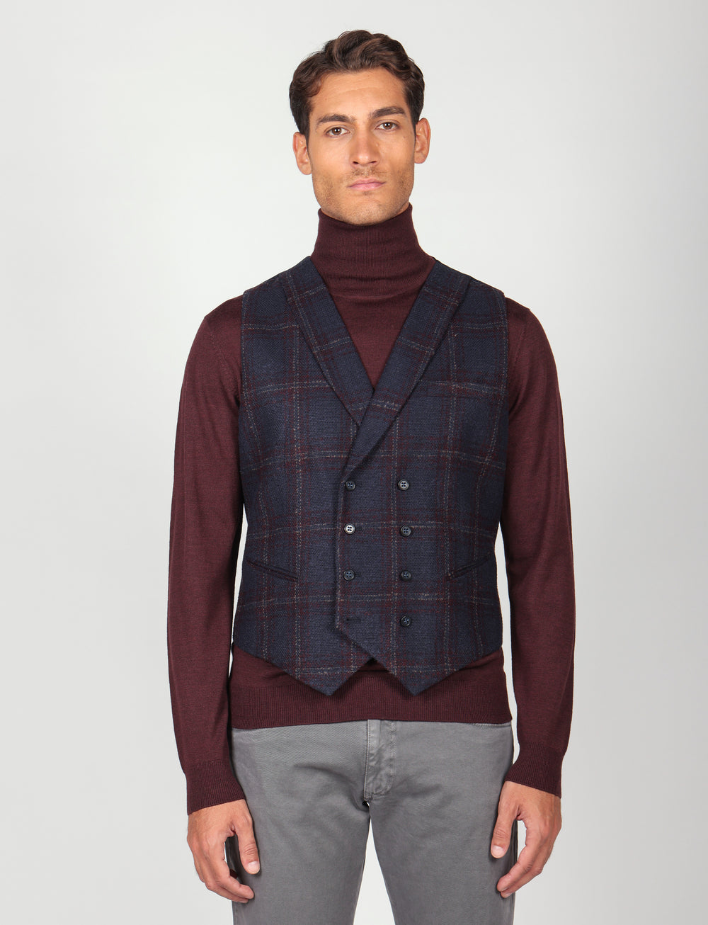 Gilet doppiopetto principe di galles