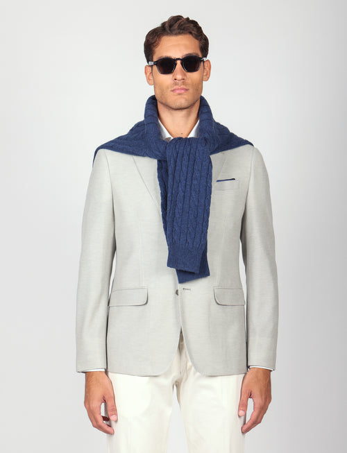 Giacca tinta unita in maglia