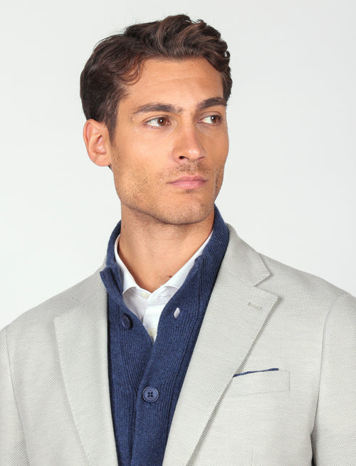 Giacca tinta unita in maglia